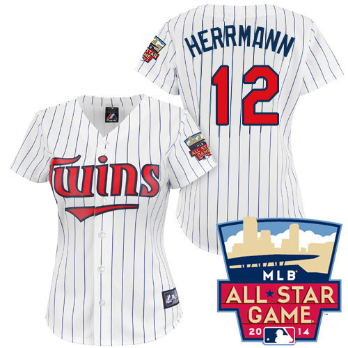 Chris Herrmann #12 mlb Jersey-Minnesota Twins Women's Authentic 2014 ALL Star Home White Cool Base Baseball Jersey
